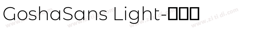 GoshaSans Light字体转换